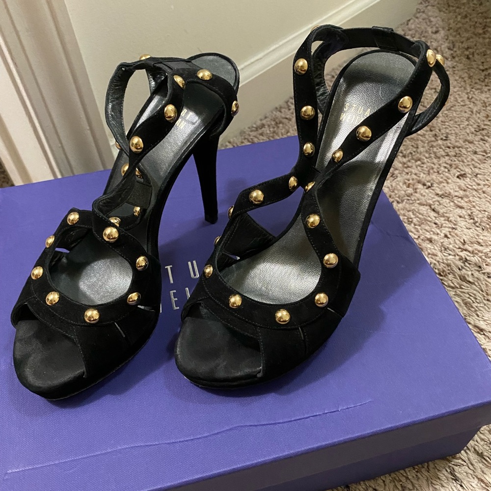 Stuart Weitzman suede heels.
